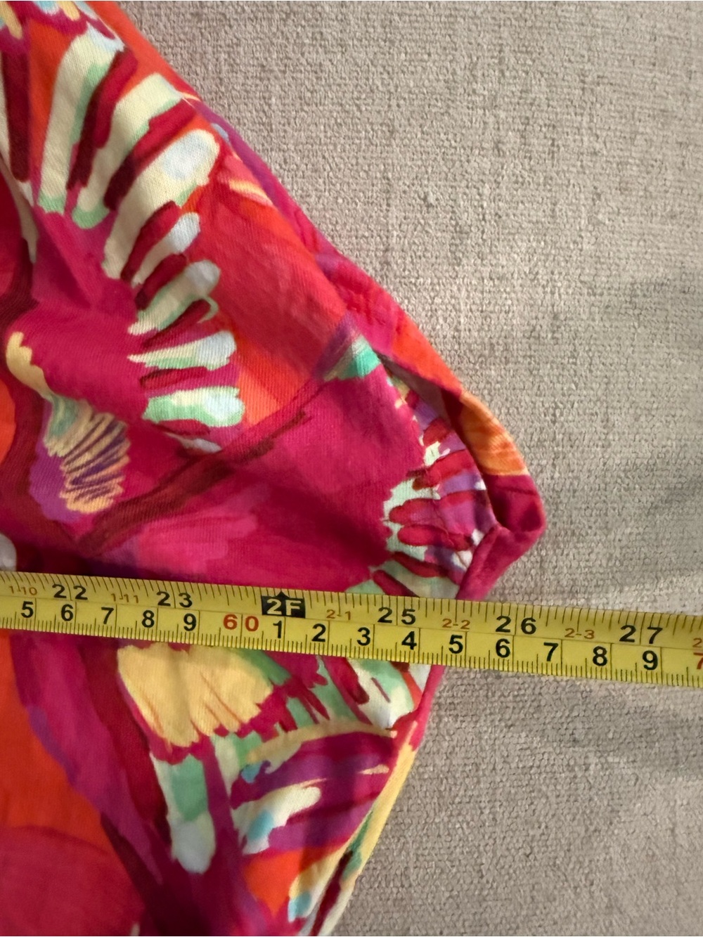 FARM Rio S Pink Red Flying Birds Tropical Print Rope Belt Padded Shoulder Mini - Picture 5 of 7